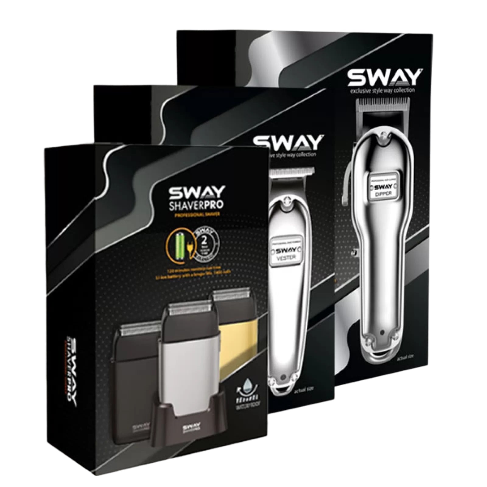 Набір для стрижки тример та шейвер Sway Vester S, Shaver Pro Silver (115 KIT10)