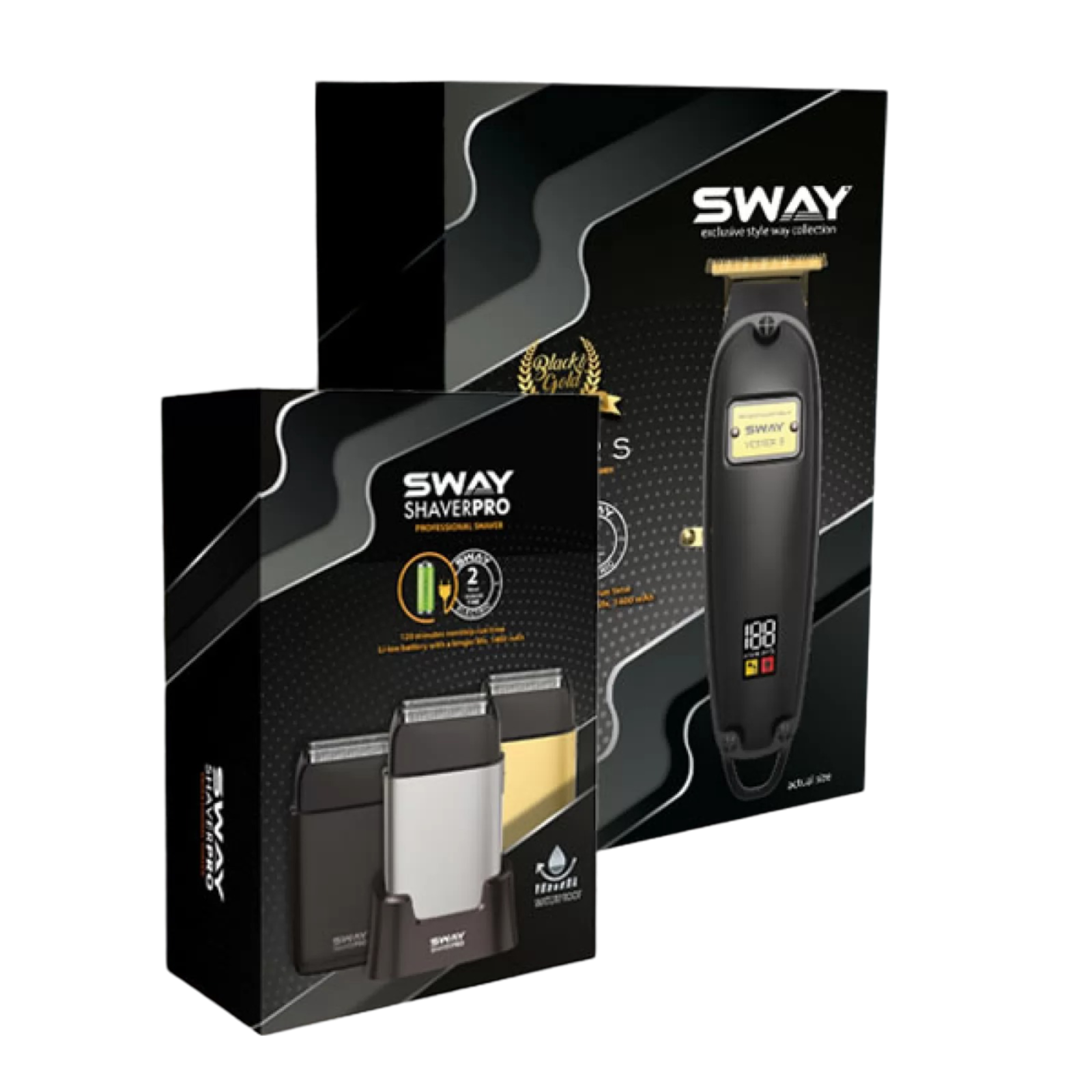 Набір для стрижки тример та шейвер Sway Vester S BGE, Shaver Pro Black (115 KIT11)