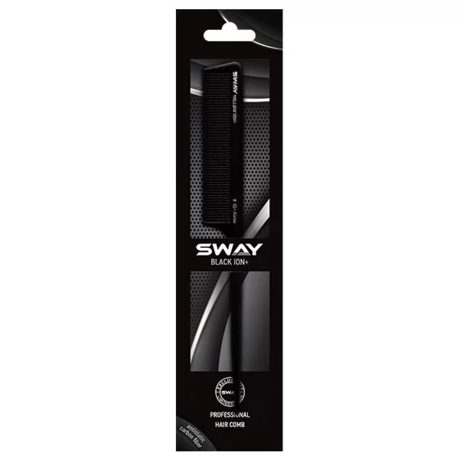 Парикмахерская расческа Sway Black Ion+ 102 (131 102)