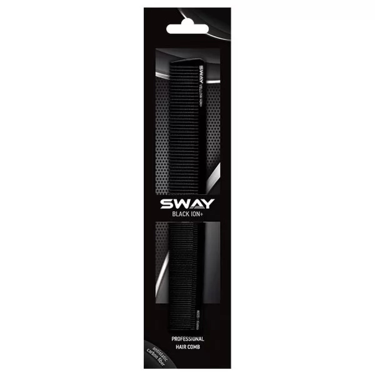 Перукарський комбінований гребінець Sway Black Ion+ 105 (131 105)