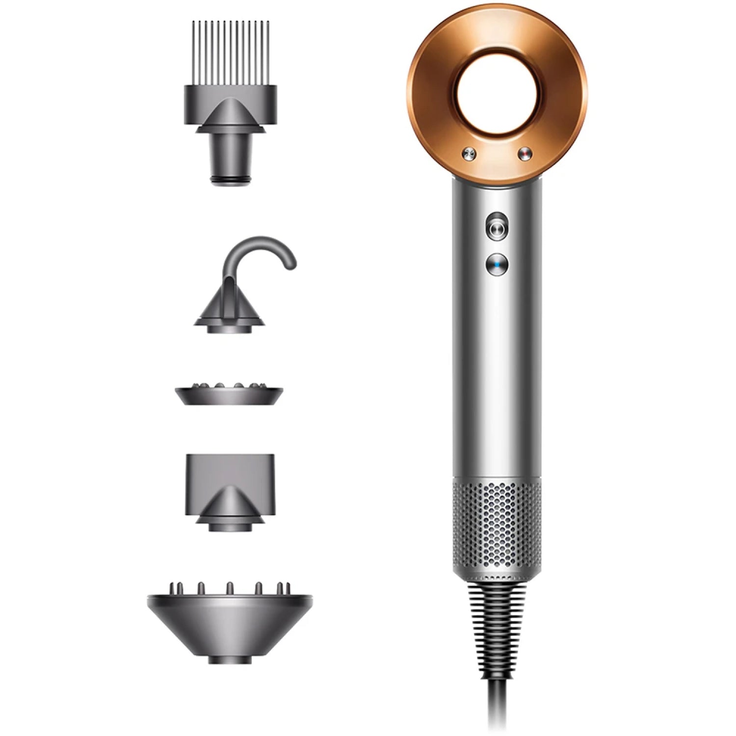 Фен для волосся Dyson HD07 Supersonic Nickel/Copper (389922-01)