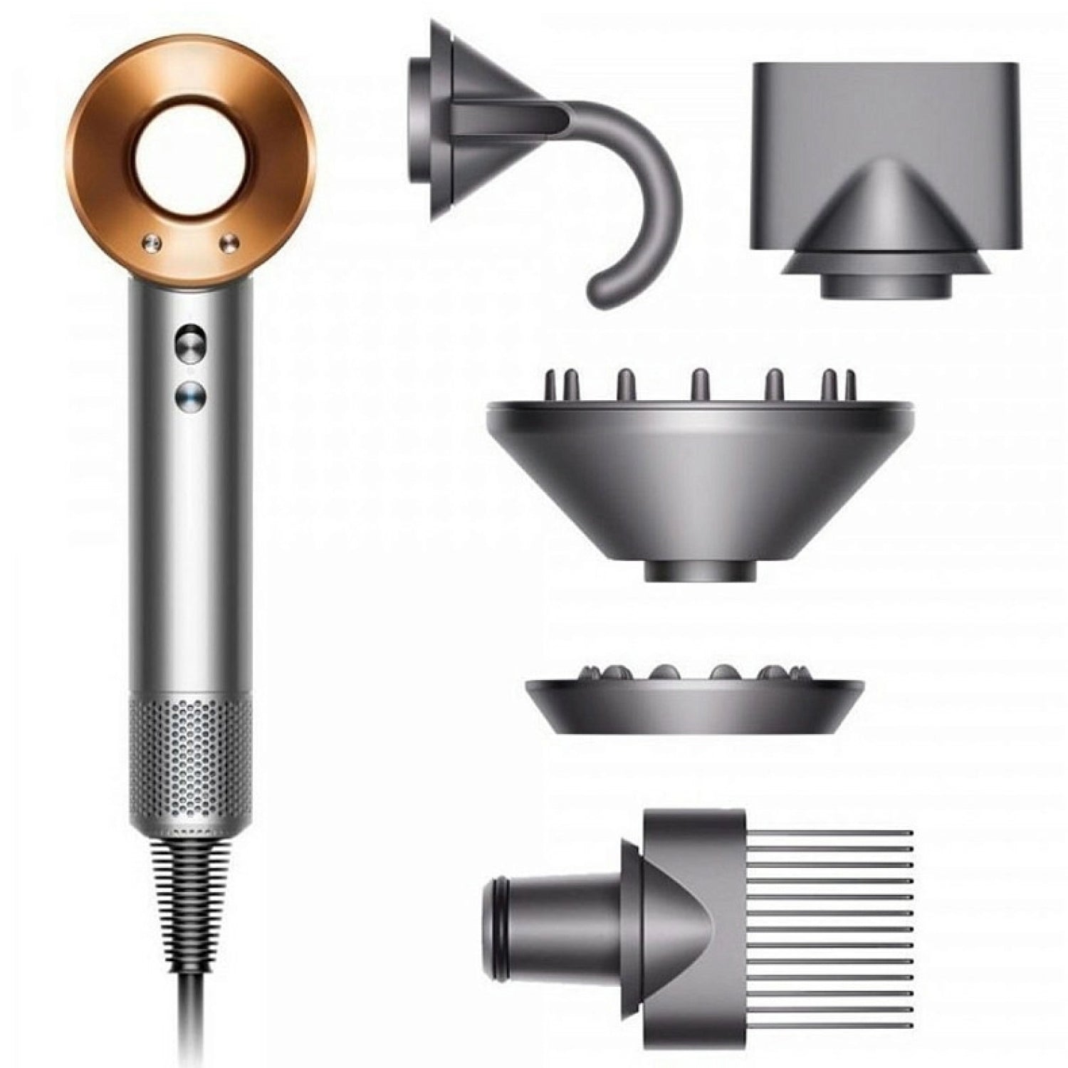 Фен для волосся Dyson HD07 Supersonic Nickel/Copper (389922-01)