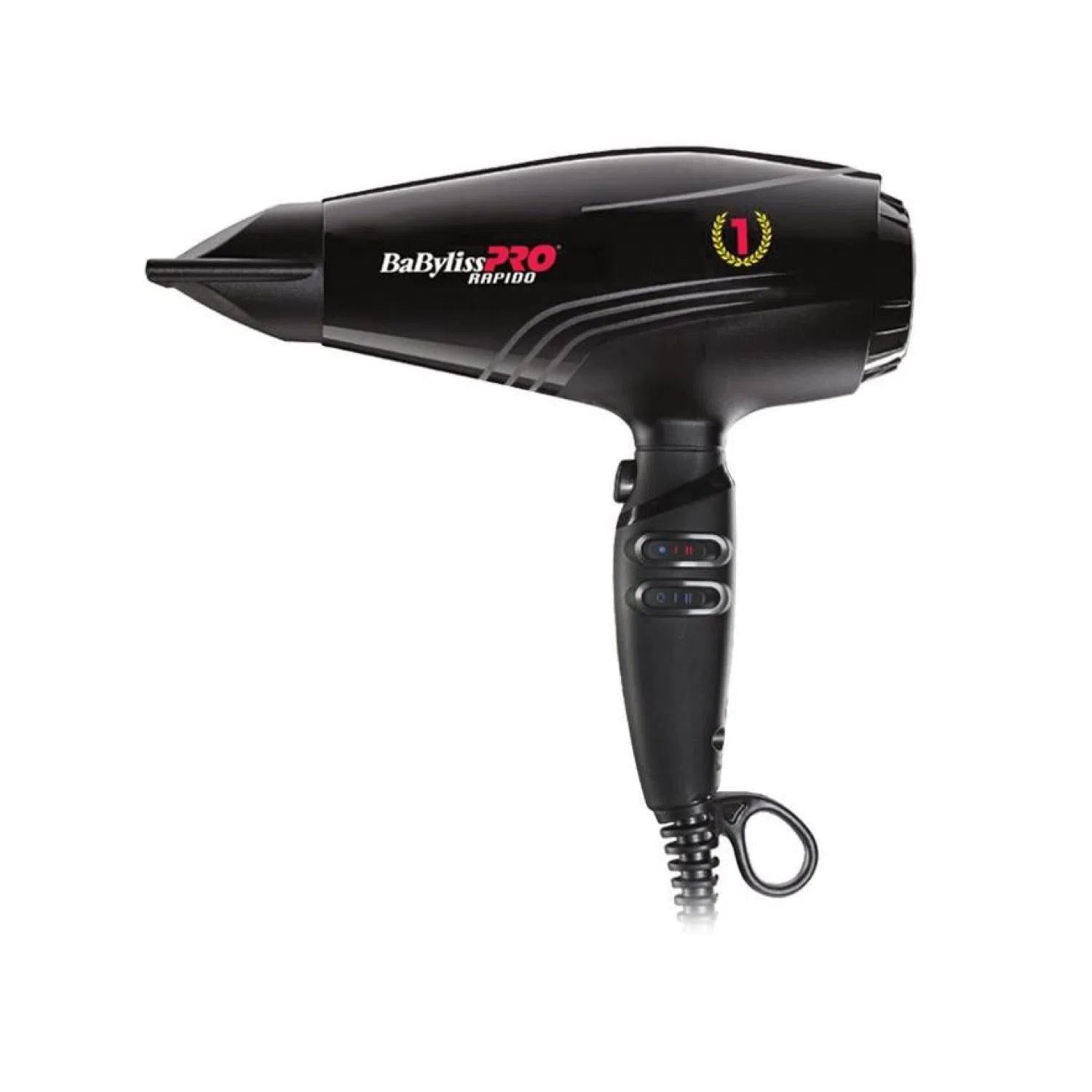 Фен для волосся BaByliss PRO RAPIDO Ionic 2200W EDM BLACK-BAB7000IE-BaByliss-Blade Runner Shop | Інтернет-магазин інструментів для перукарів (1)