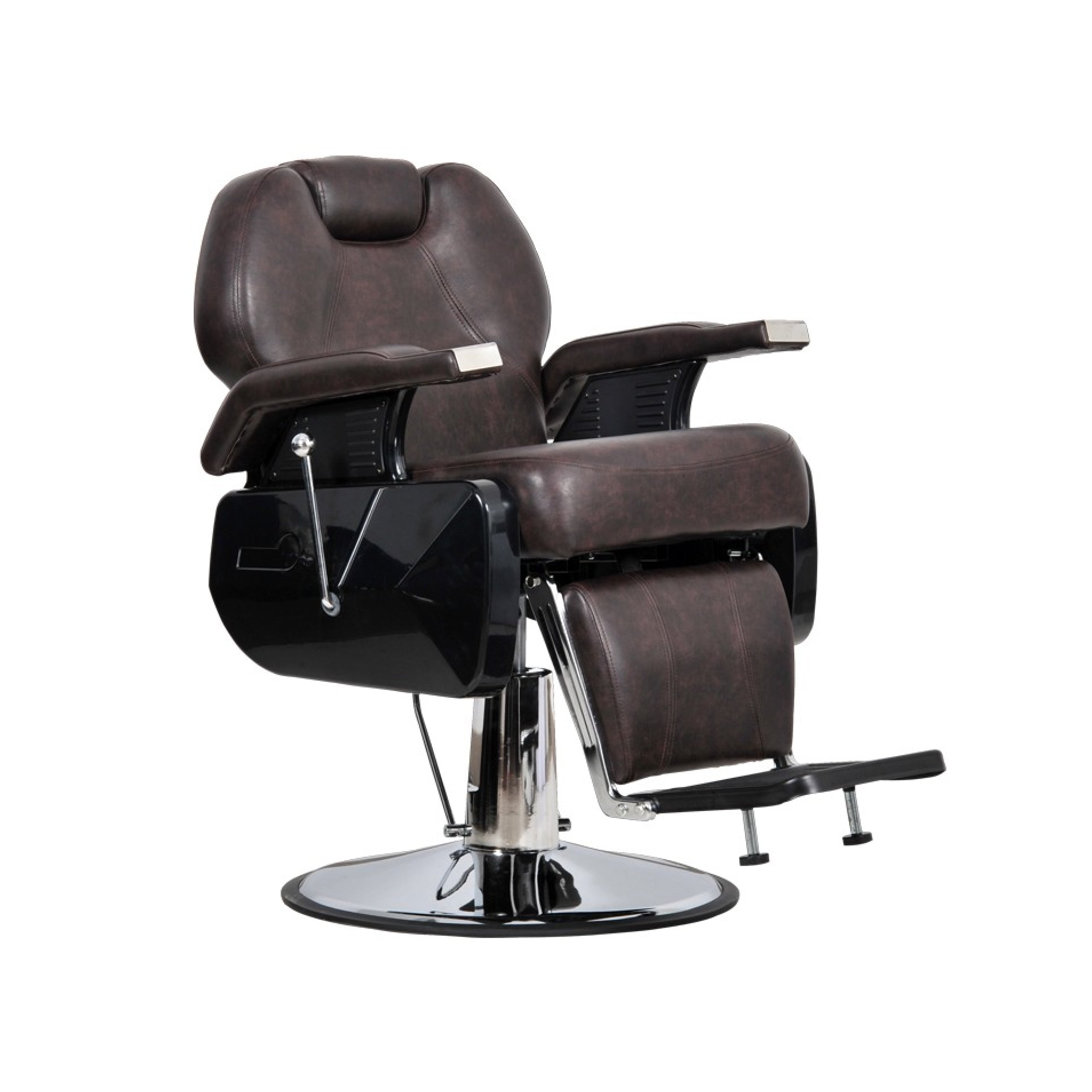 Крісло для Барбершопу ELITE коричневе-EQ00003-Barberia Factory-Blade Runner Shop | Інтернет-магазин інструментів для перукарів (1)