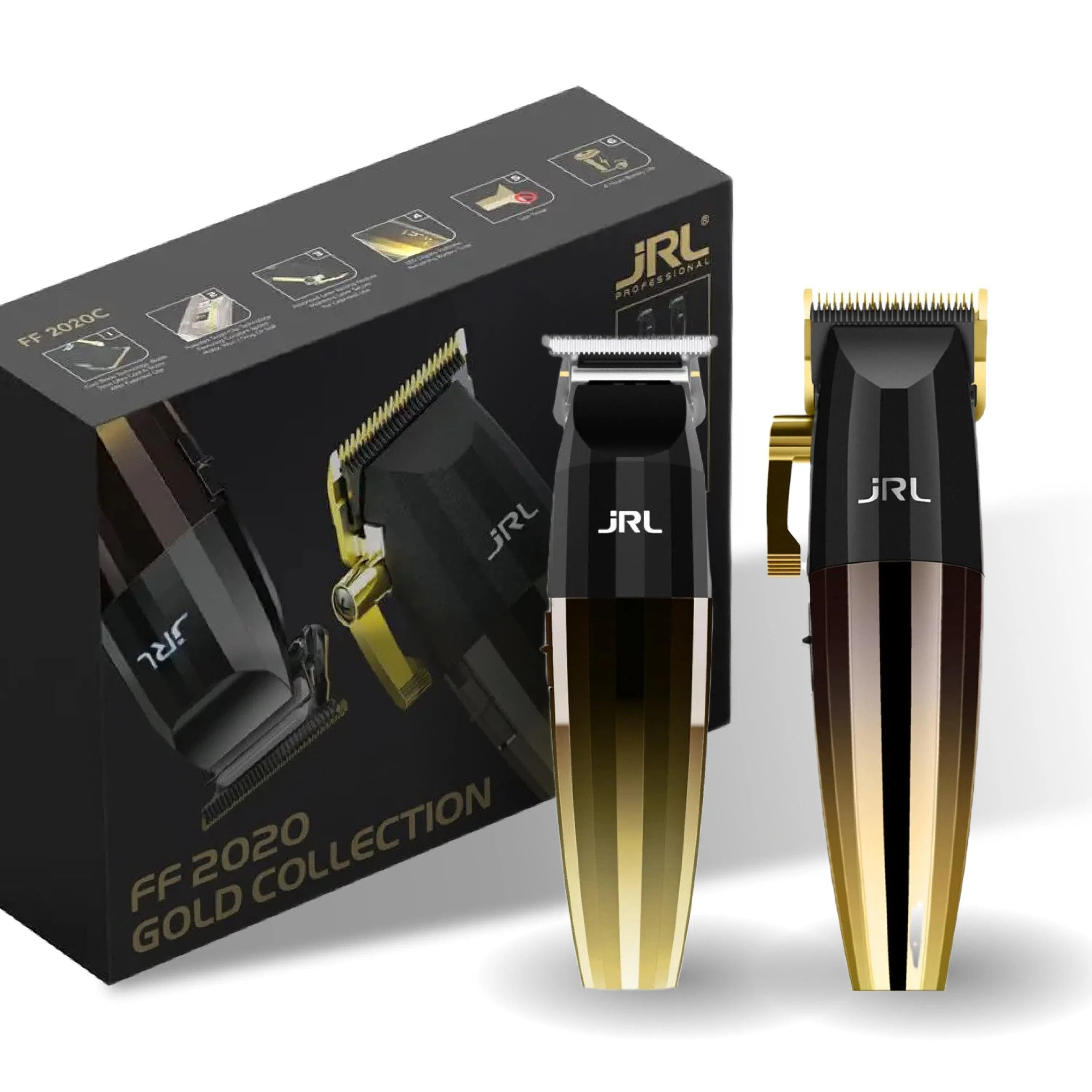 Набір JRL машинка та тример FreshFade 2020 Gold Collection-JRL-2020-JRL-Blade Runner Shop | Інтернет-магазин інструментів для перукарів (1)