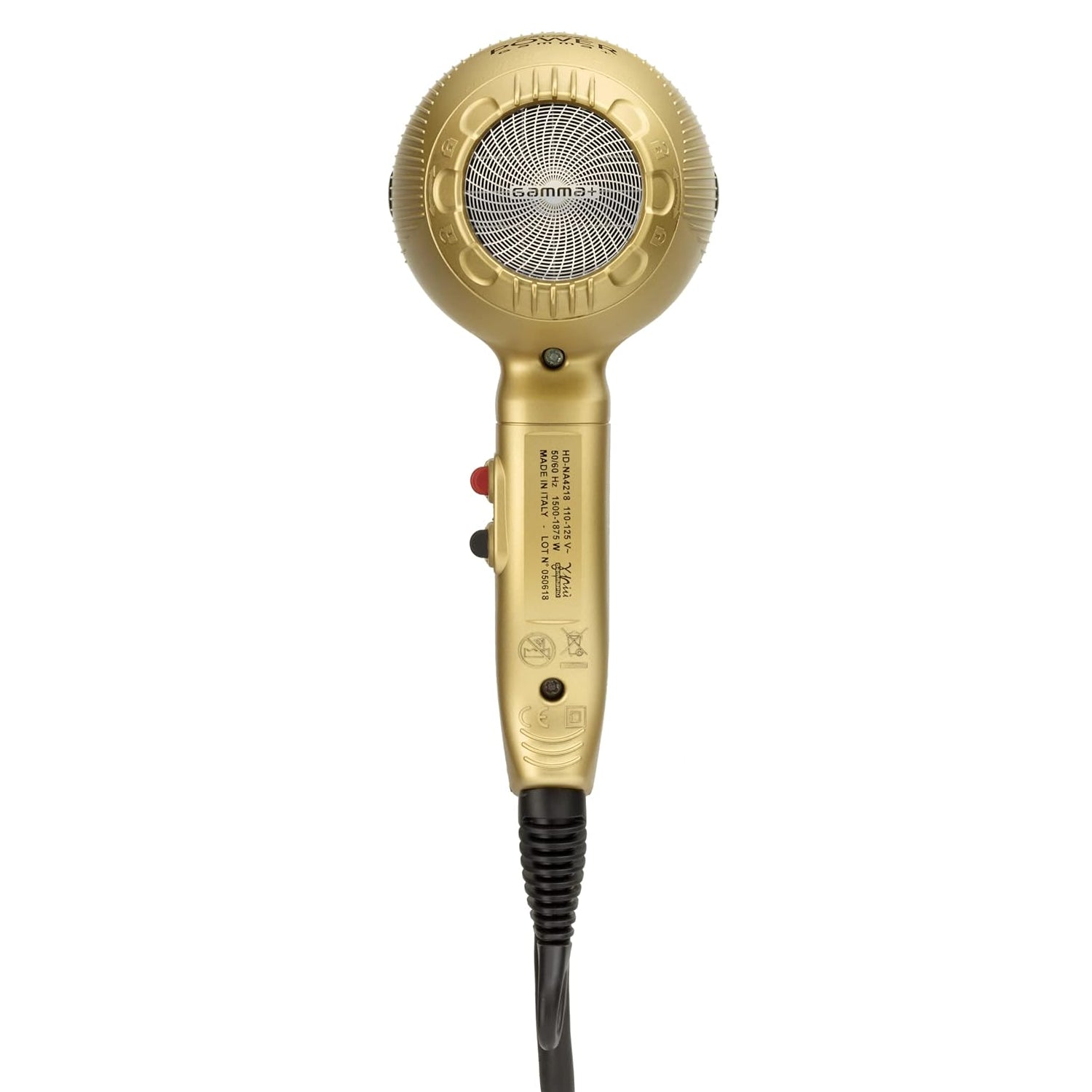 Фен для волос Gamma Piu Barber Phon Matt Gold 1800-2000 W Hairdryer (PAG55BARBER_G)