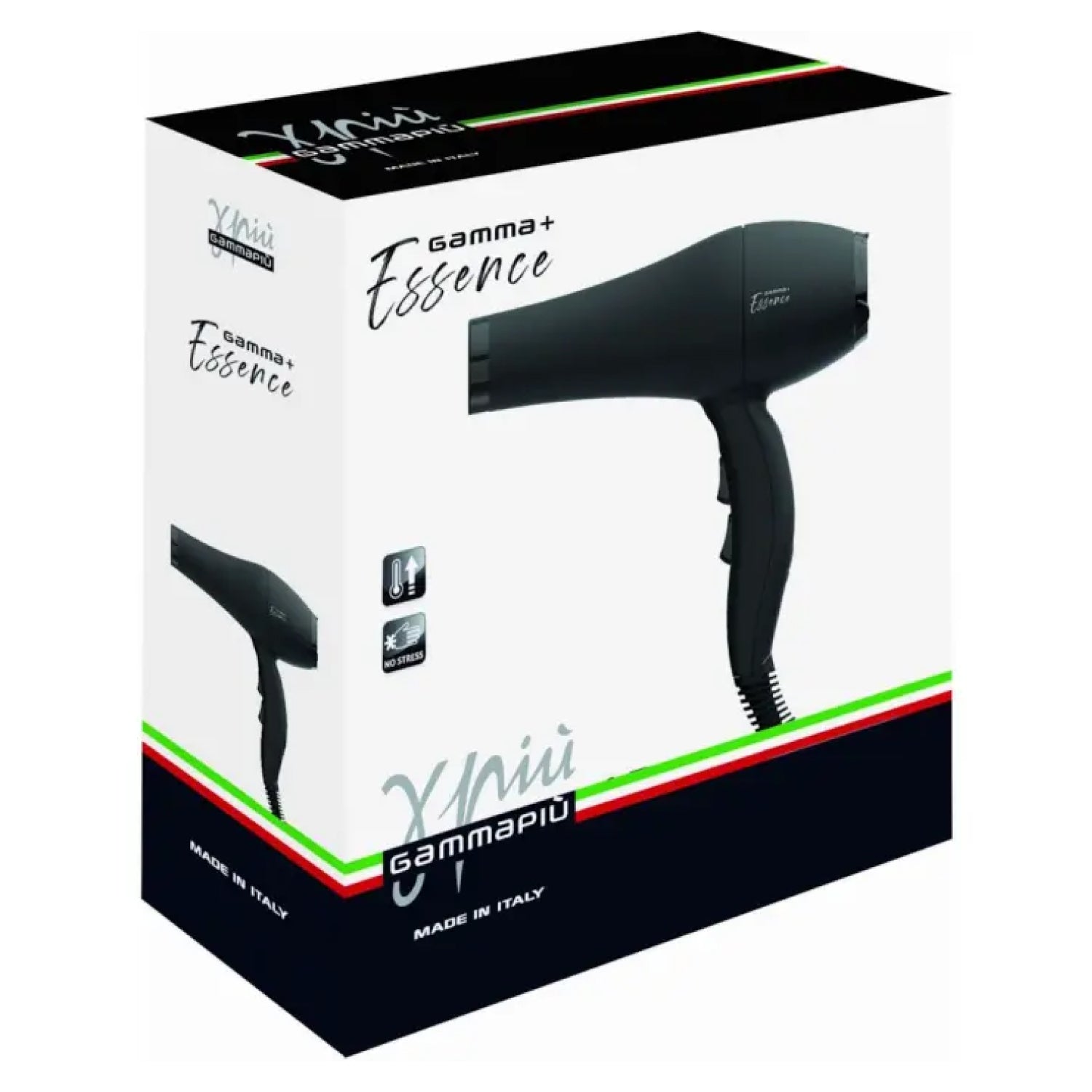 Фен для волосся Gamma Piu Essence Black 1800-2000 W Hairdryer (PAGAESSENCE)