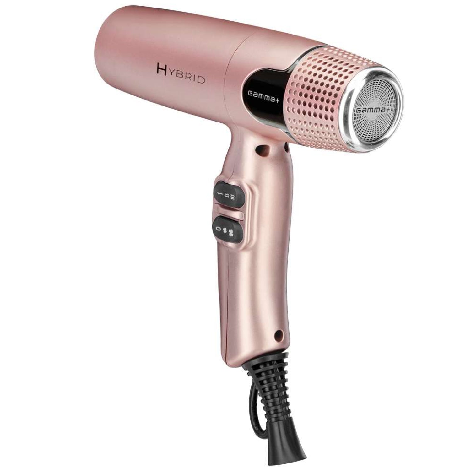 Фен для волосся Gamma Piu Hybrid Matt Gold Rose 1800 W Hairdryer (PAGAMHYBRIDGR)