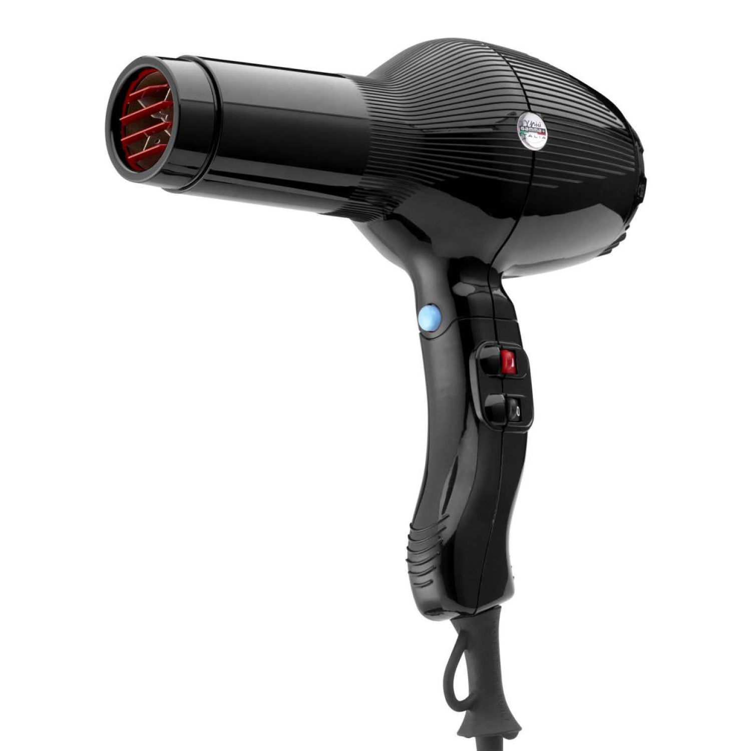 Фен для волосся Gamma Piu 5555 Turbo Tormalionic Black 2000-2400 W Hairdryer (PAGAMMA55IT)