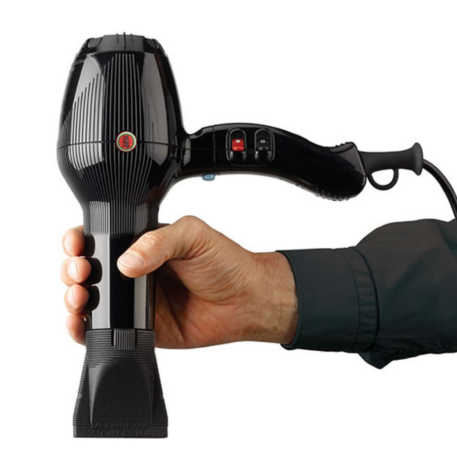 Фен для волос Gamma Piu 5555 Turbo Tormalionic Black 2000-2400 W Hairdryer (PAGAMMA55IT)