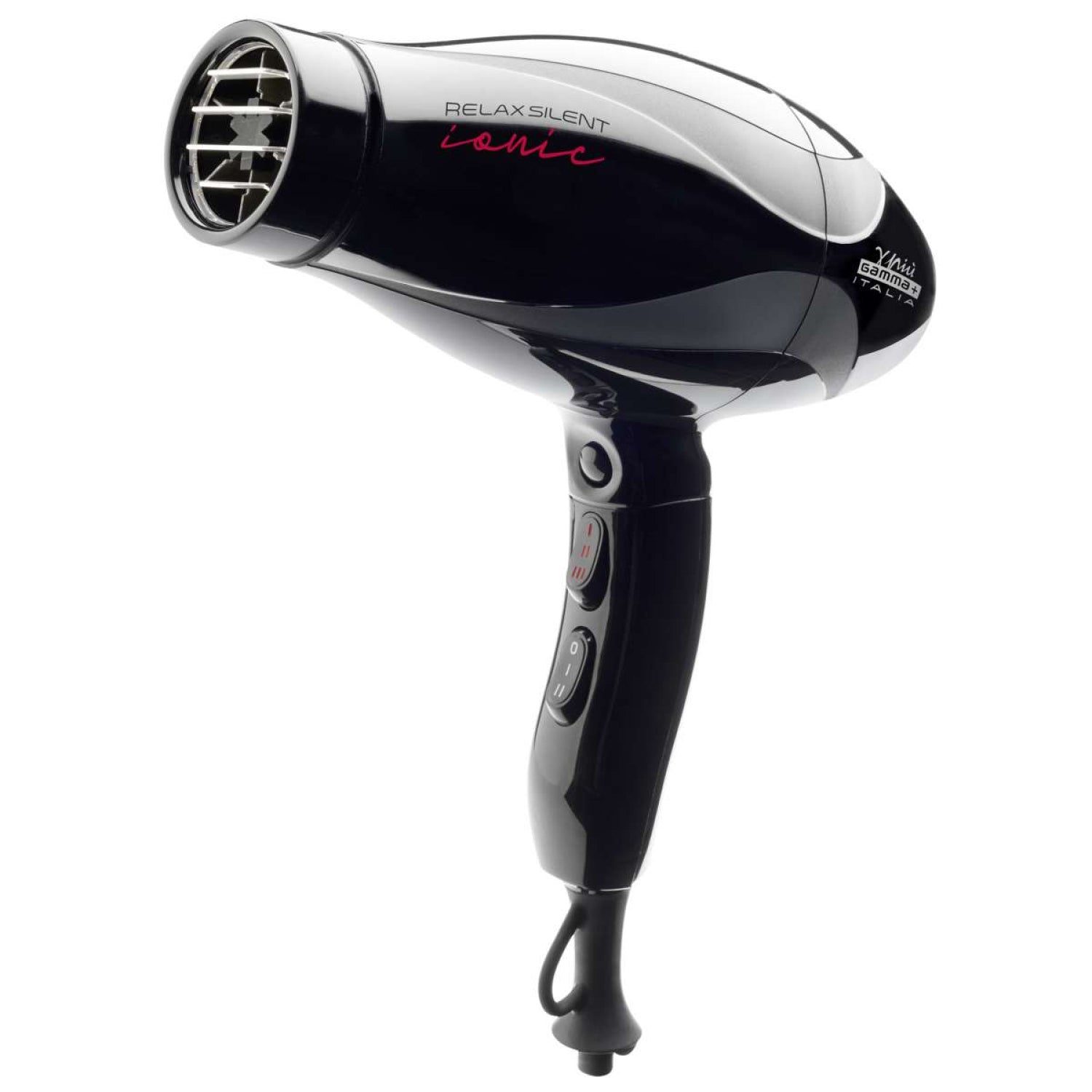 Фен для волосся Gamma Piu Relax Silent Ionic Black 1800-2100 W Hairdryer (PASILION21W032)