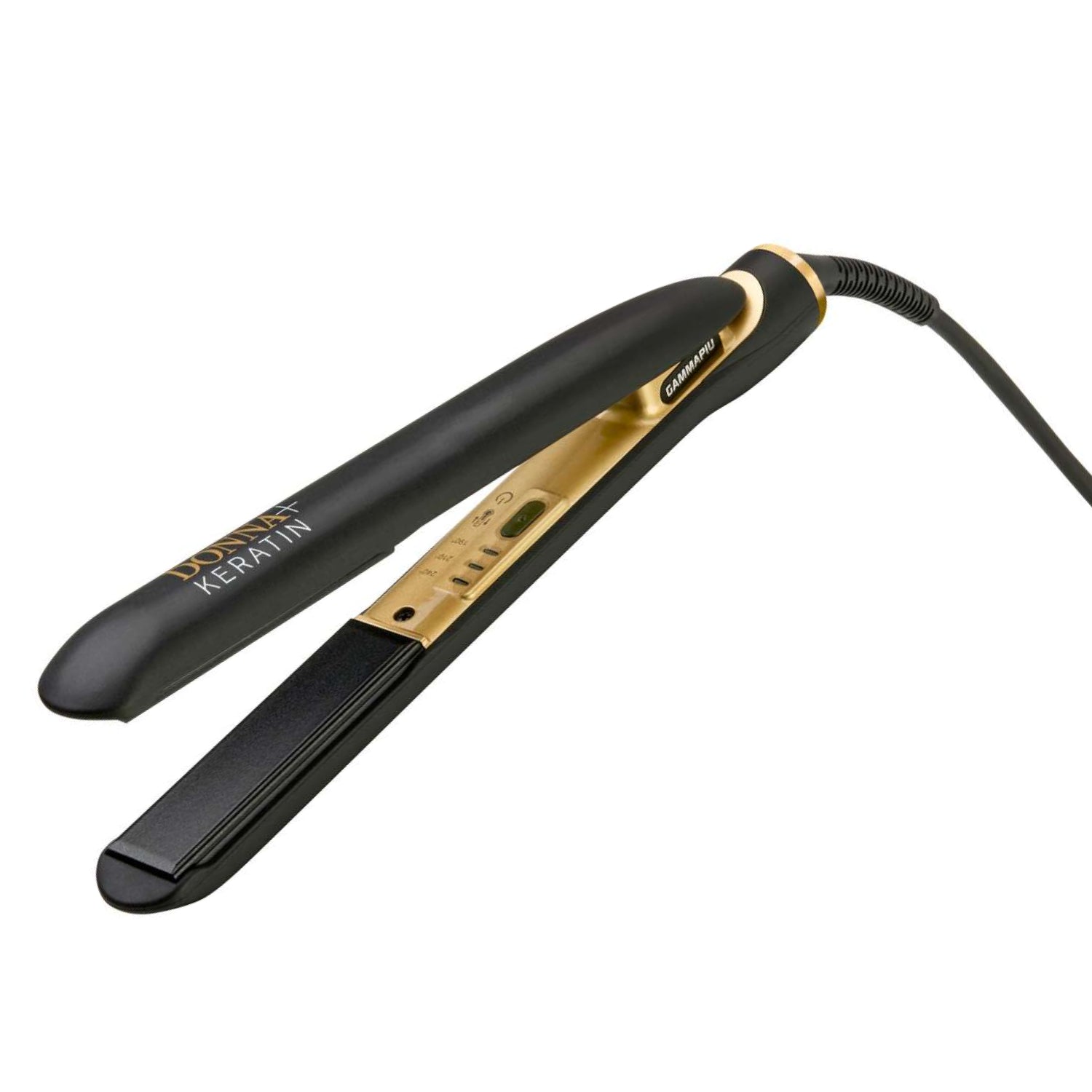 Вирівнювач для волосся Gamma Piu Donna+ Keratin Black/Gold Straightener (PPIADOKERIT)