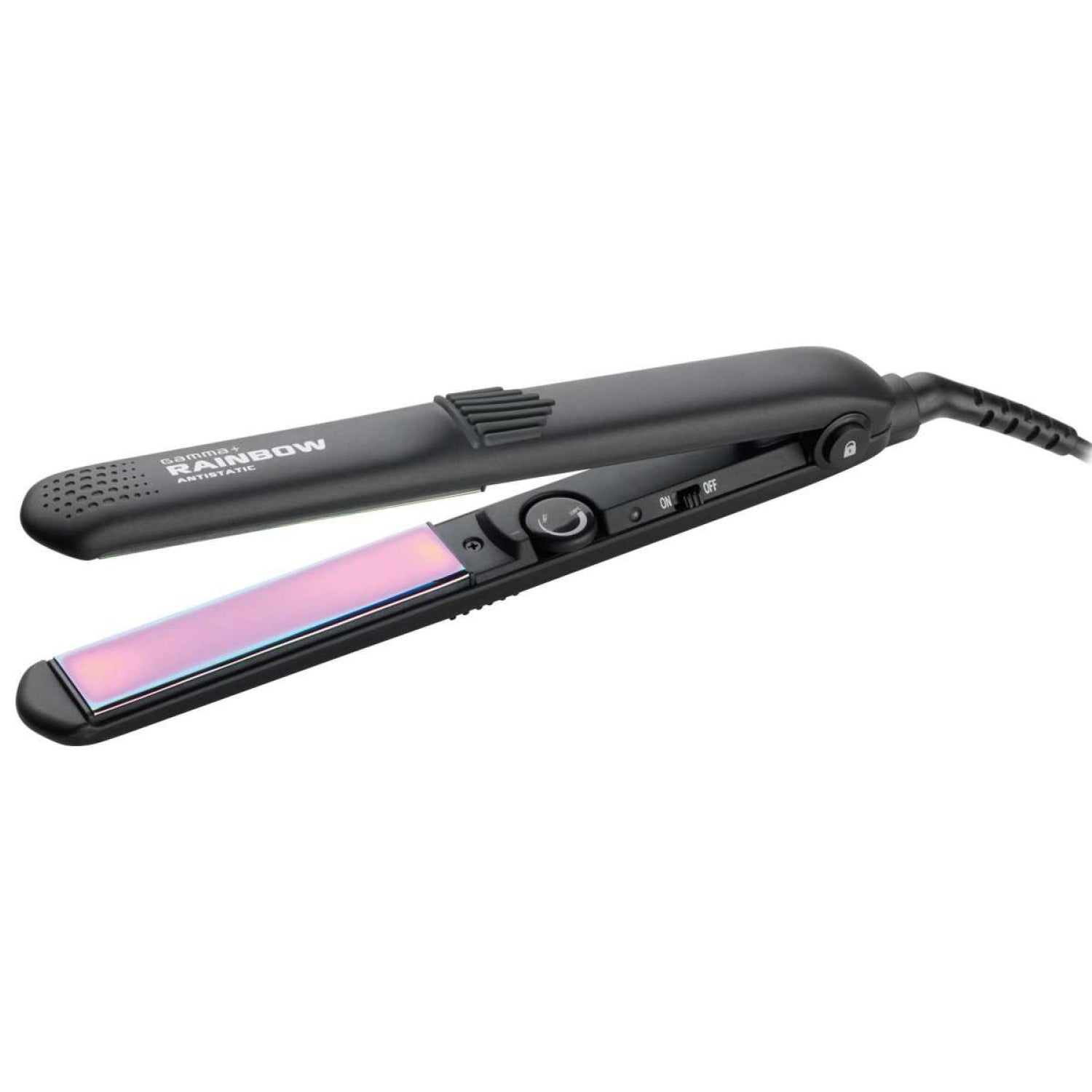 Вирівнювач для волосся Gamma Piu Rainbow Black Straightener (PPIARAINBITB)