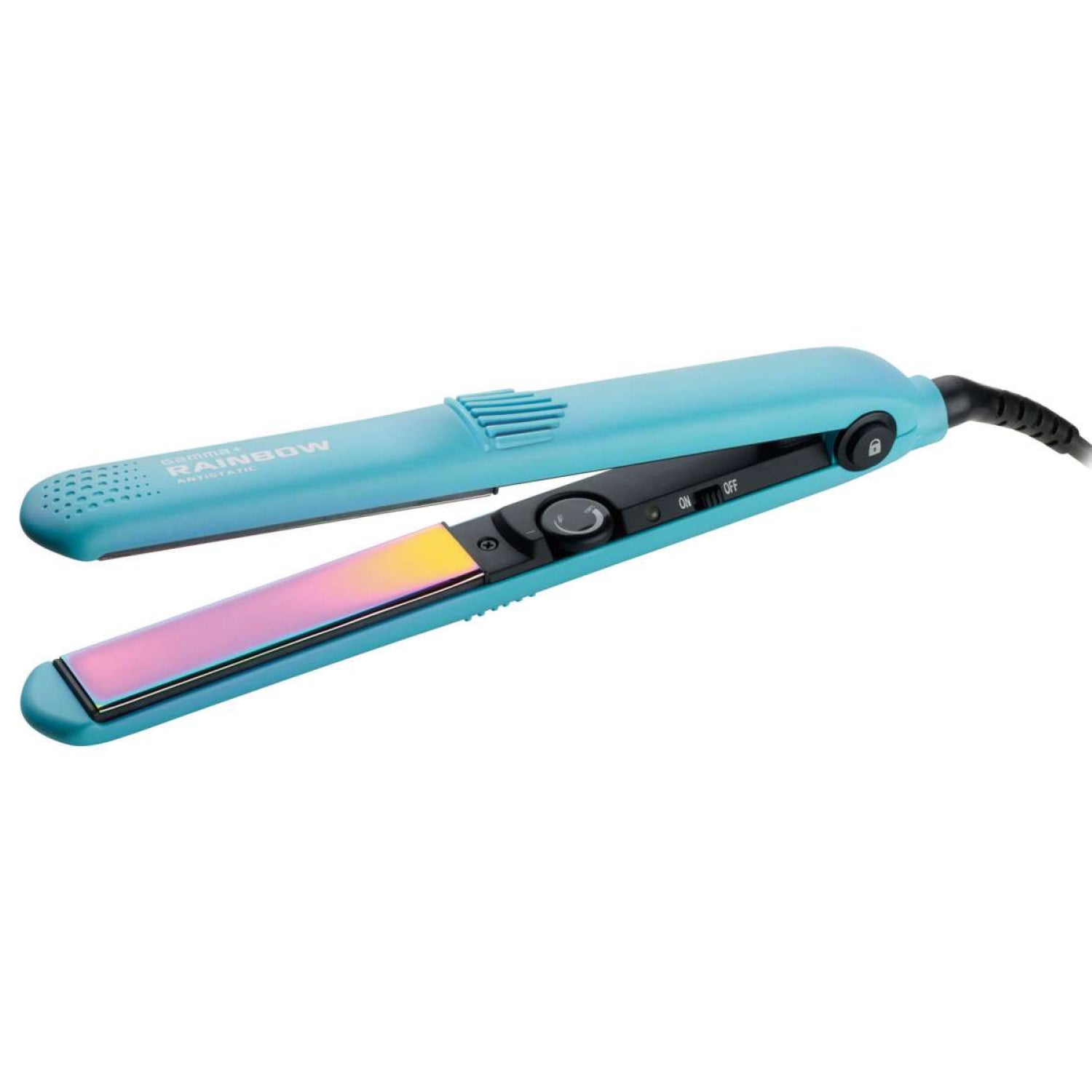 Вирівнювач для волосся Gamma Piu Rainbow Sky Blue Straightener (PPIARAINBITSB)