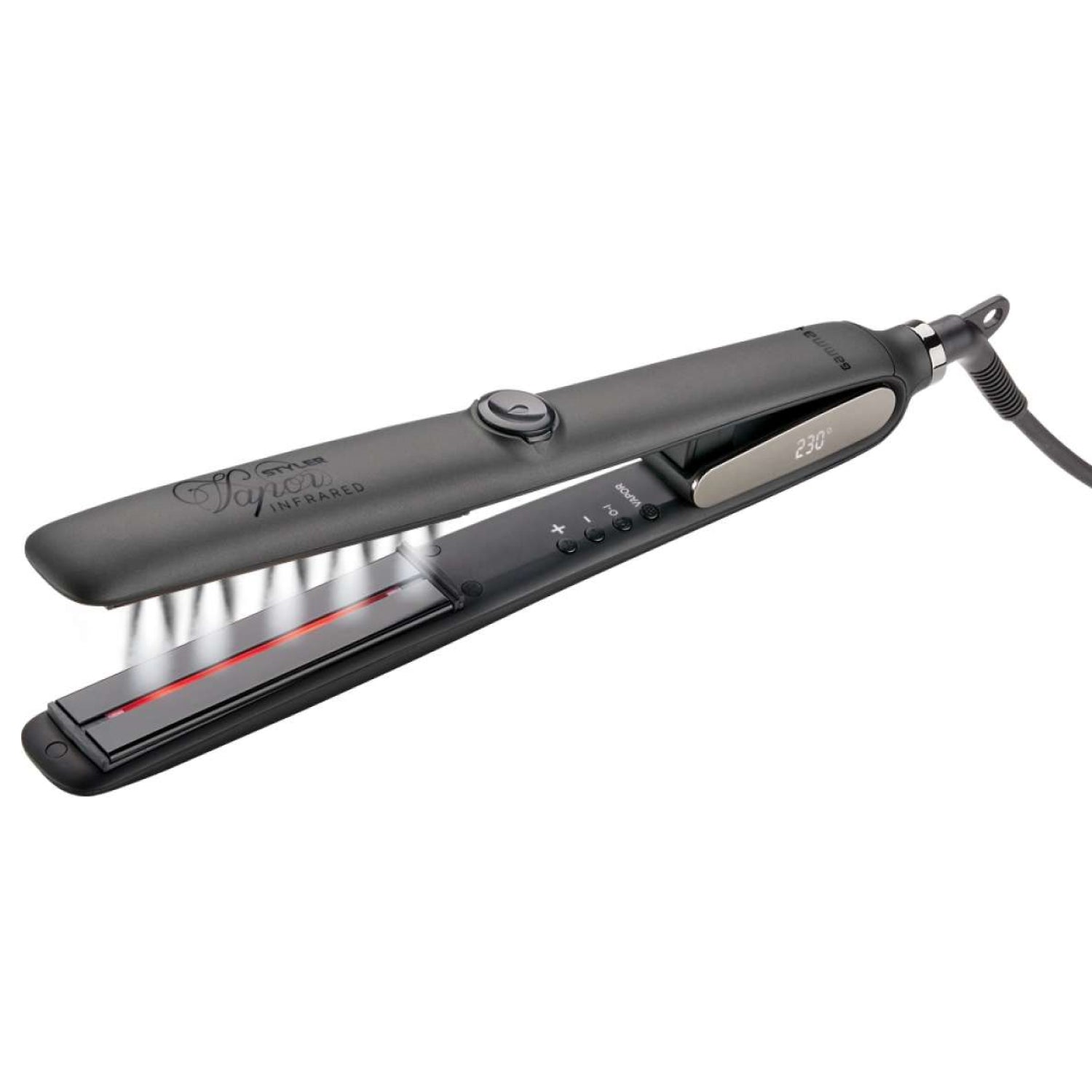 Вирівнювач паровий для волосся Gamma Piu Vapor Styler Infrared Charcoal Straightener (PPIAVAPOINFC)