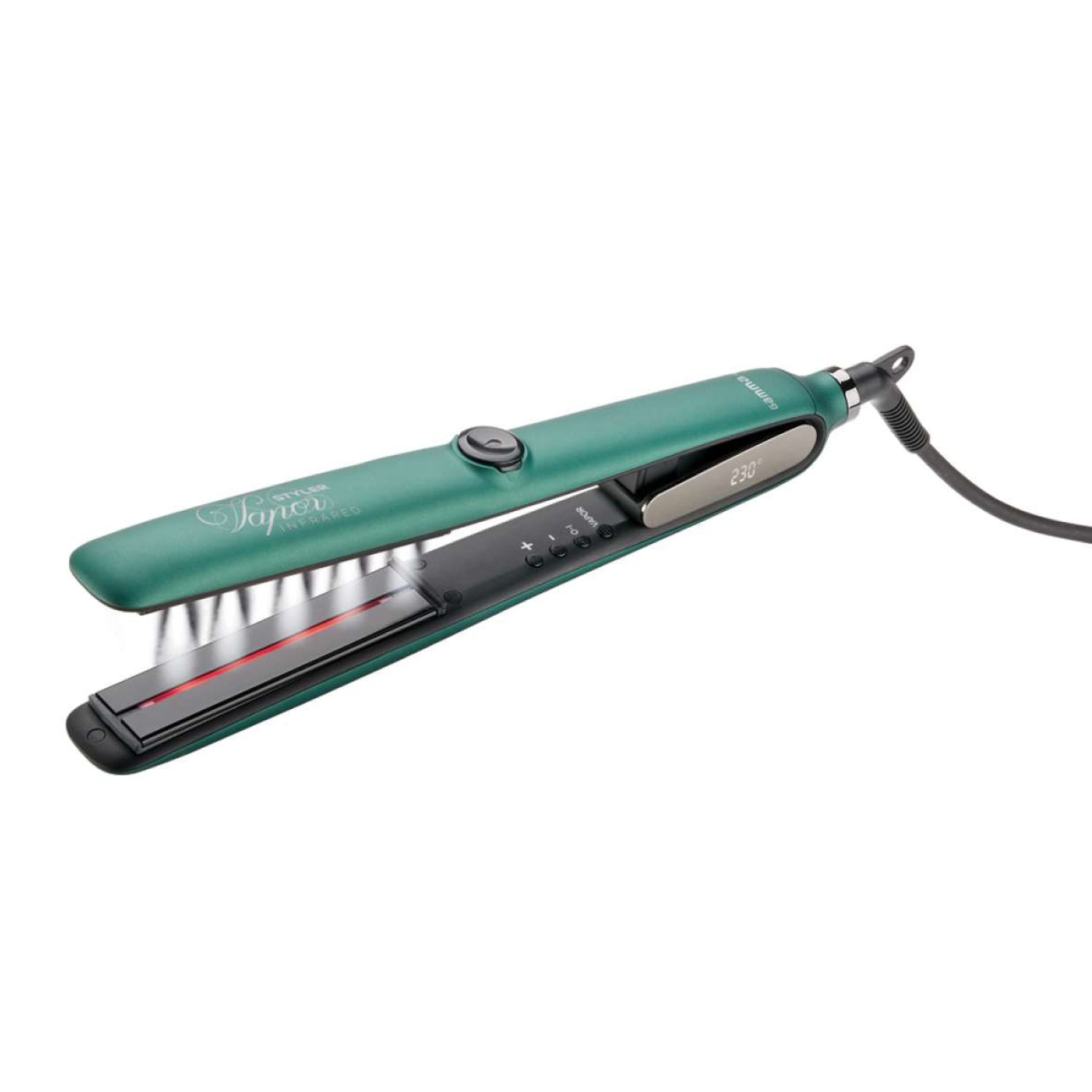 Вирівнювач паровий для волосся Gamma Piu Vapor Styler Infrared Matt Green Straightener (PPIAVAPOINFG)