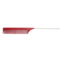 JRL Расческа с металлическим хвостиком красная 22,5 см (JRL-102RED)