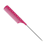 Y.S.Park Расческа для окрашивания с металлическим хвостиком Pink YS-108