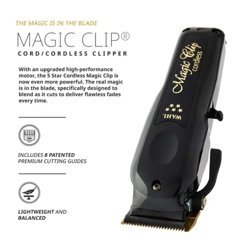 Wahl Машинка для стрижки профессиональная Magic Clip Cordless Black (3026434)