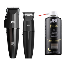 JRL Набір машинка та тример Onyx Collection (JRL-2024) + JRL Спрей для догляду за ножами 5в1 Blade Spray (JRL-BS2401)