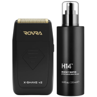 Rovra Шейвер для гоління бездротовий X-Shave V2 (00004427) + Лосьйон після гоління H14 Whisky Water 