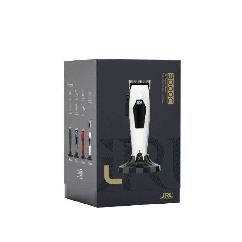 JRL Машинка для стрижки белая с ножевым блоком Taper (JRL-3000CW-T)