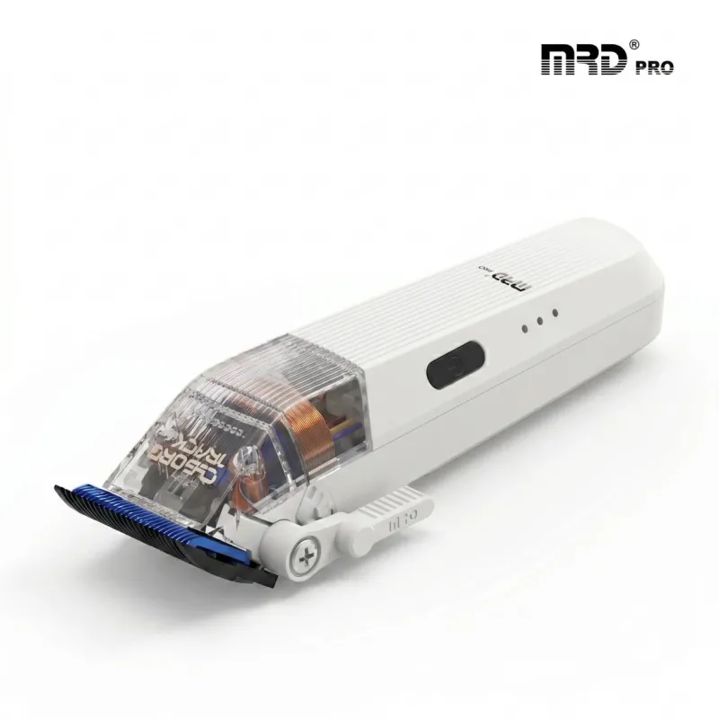 MRD PRO Професійна машинка для стрижки, чорна Cyborg Track GTR White (HC-666CT-W)