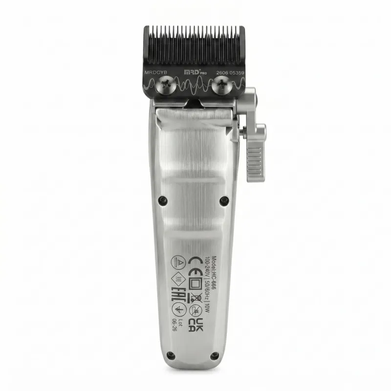 MRD PRO Професійна машинка для стрижки, чорна Cyborg Track GTR White (HC-666CT-S)