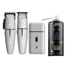 JRL Набір Onyx Ghost Collection 2 машинка тример шейвер (JRL-GH2024-2) + JRL Спрей для догляду за ножами 5в1 Blade Spray (JRL-BS2401)